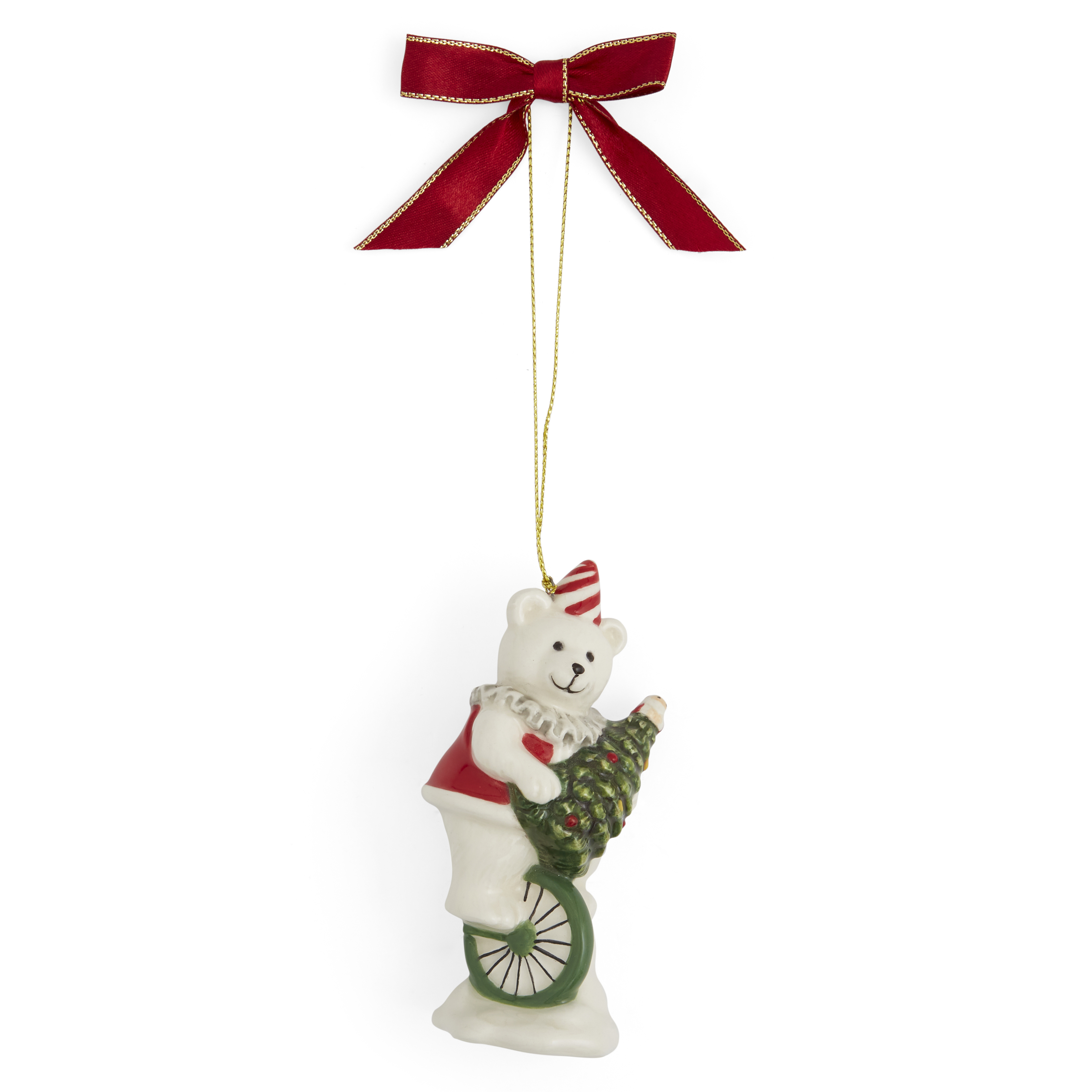 Christmas Tree Carnival Bear Ornament image number null